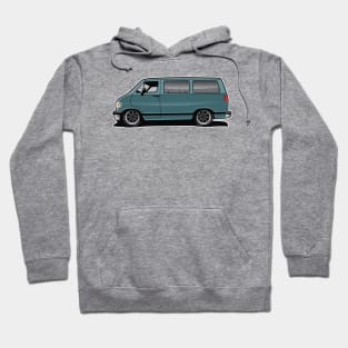 1994 Dodge Van Turquoise Hoodie